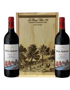 VIÑA ALBERDI CRIANZA 2018 ESTUCHE MADERA CLASICA 2 BOTELLAS