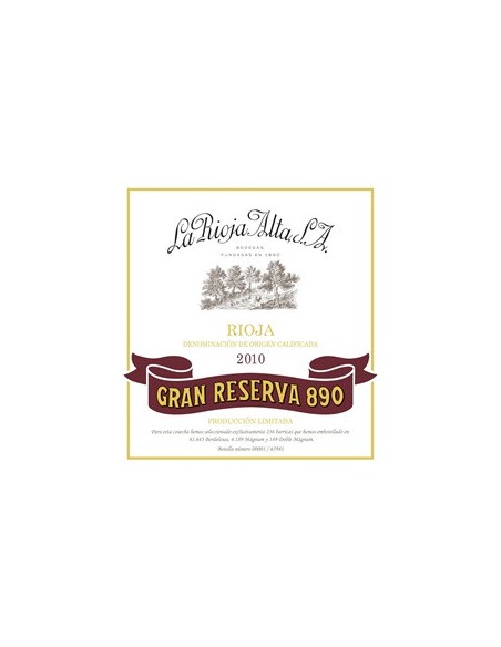 GRAN RESERVA 890 2010  ESTUCHADO
