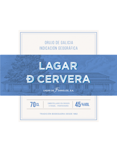 LAGAR DE CERVERA ORUJO BLANCO D.O. 70 CL.