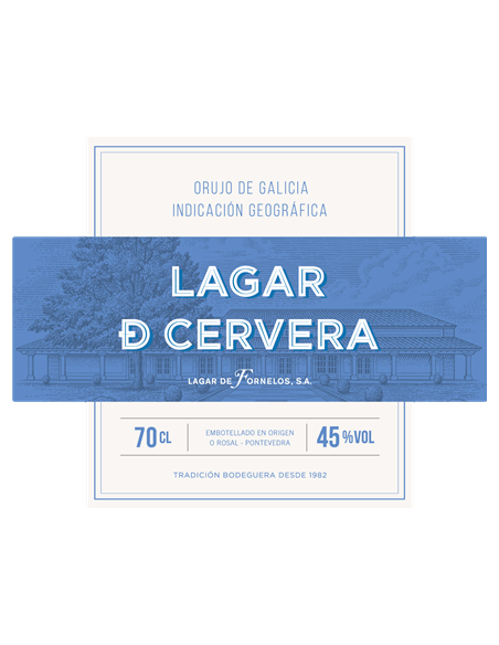 LAGAR DE CERVERA ORUJO BLANCO D.O. 70 CL.